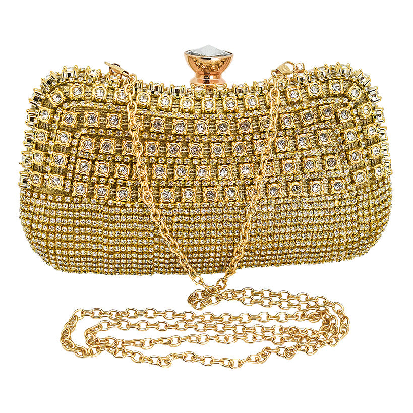 CLUTCH 6 GOLD WITH STRASS TEARS