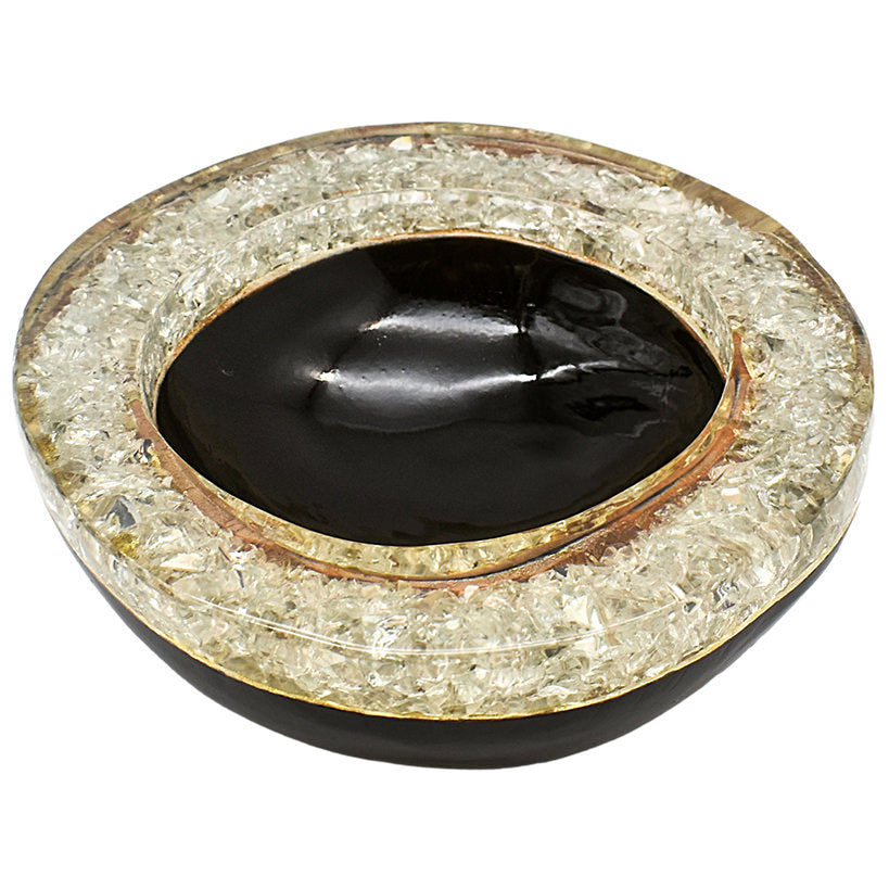 BLACK TEAK RESIN FULL TRANSPARENT 25 CM
