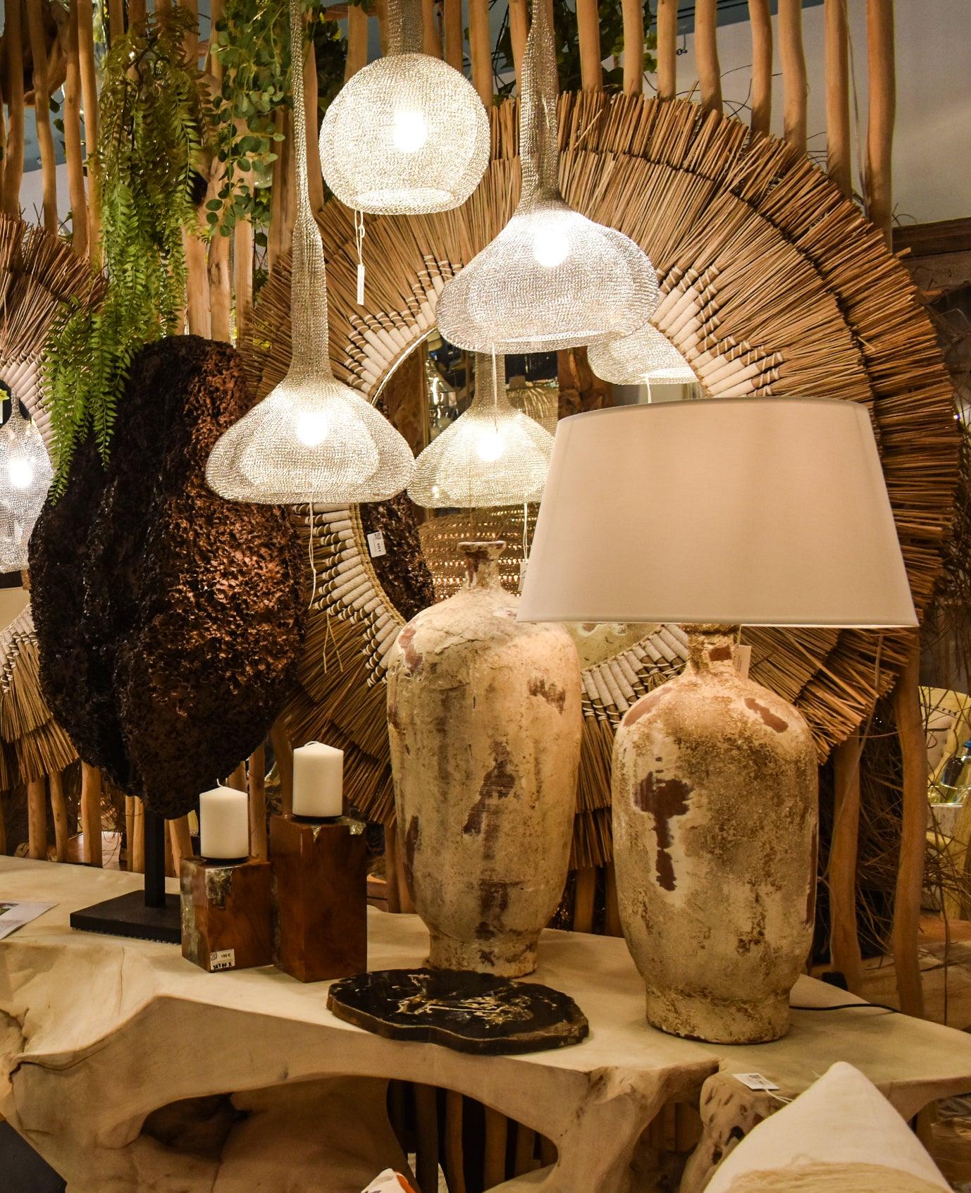 MIRROR WHITE MACRAME - Chora Mykonos