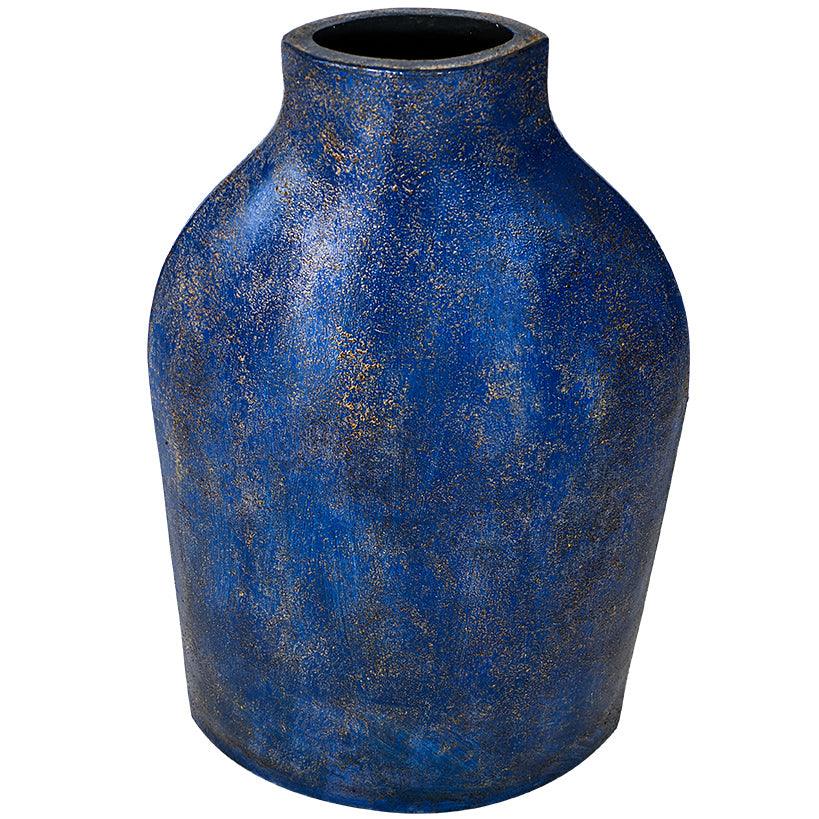 DEEP BLUE TERACOTTA POT SMALL - Chora Mykonos