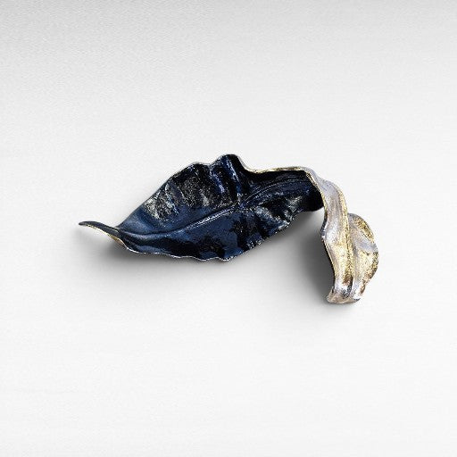 NICKEL ALUMINIUM LEAF SCULPTURE 51x29x16 CM - Chora Mykonos