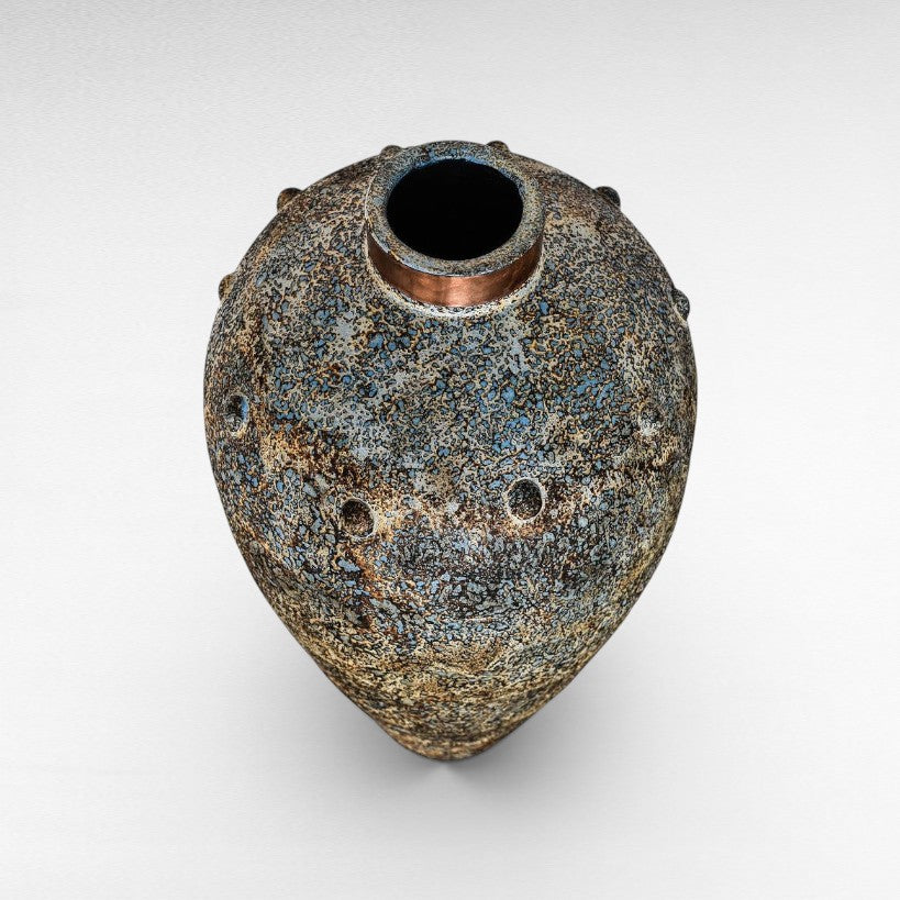 CIEL POT WITH COOPER RING 60CM - Chora Mykonos