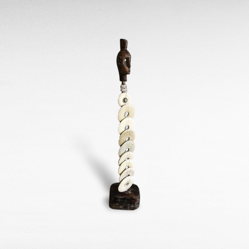WOODEN STATUE 20x20x115cm - Chora Mykonos