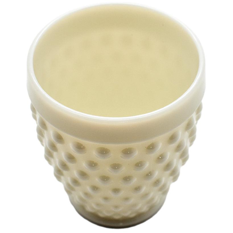 WHITE BUBBLE WATER GLASS 300ML - Chora Mykonos