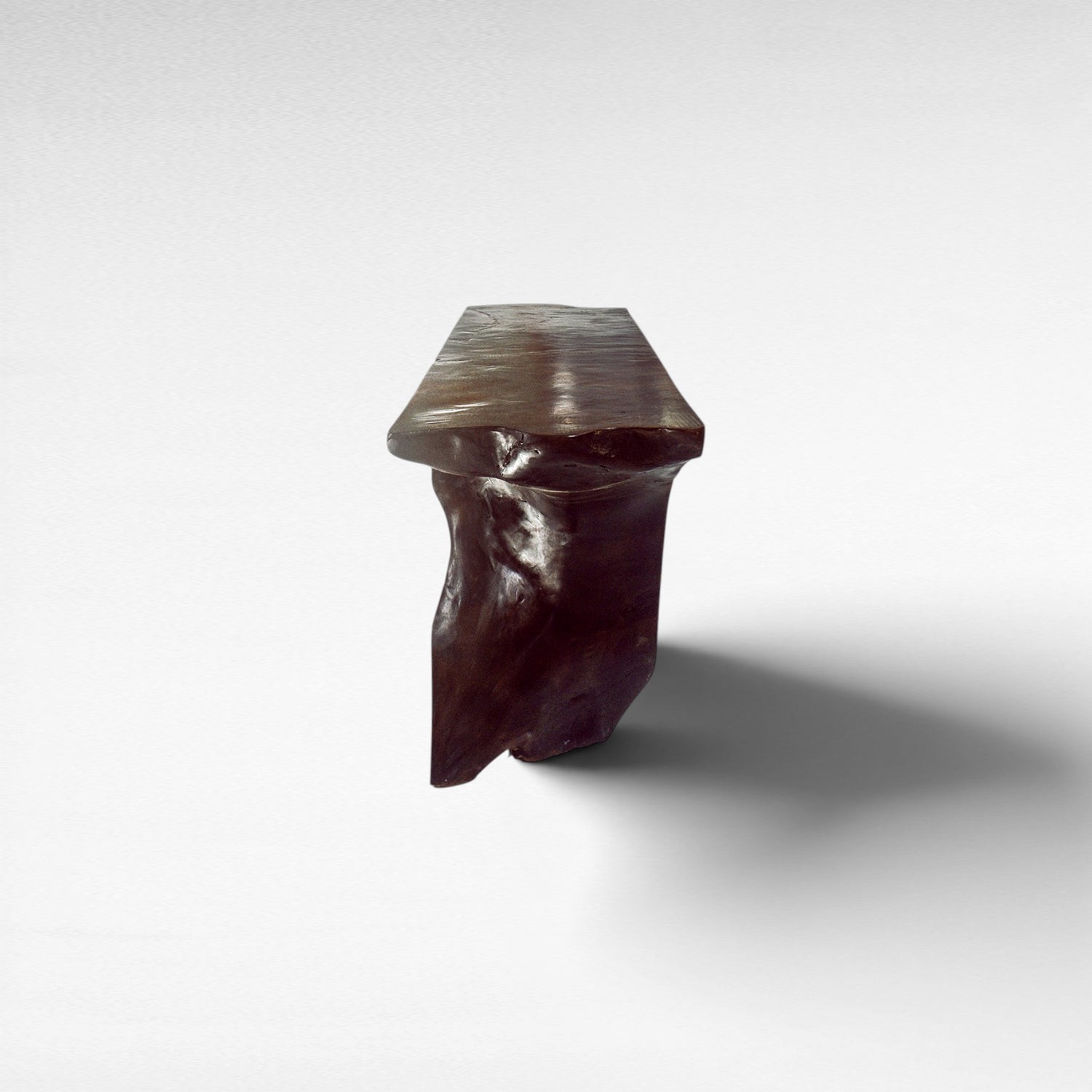 MAHOGANY WOOD WITH GLASS DARK BROWN COLOR W180 |D45 |H80 CM