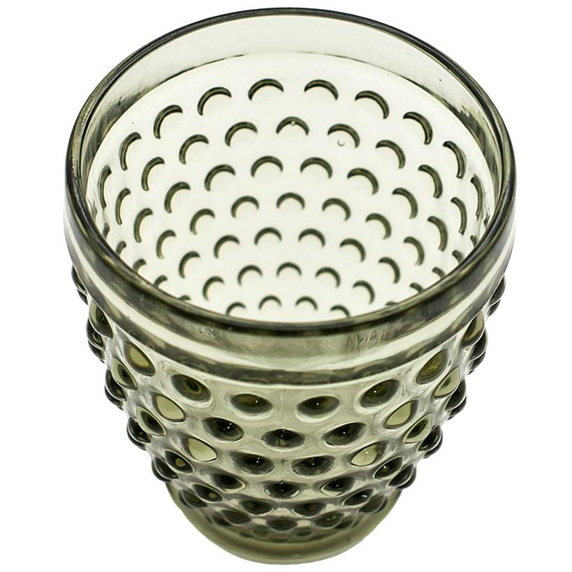 CLOUD GRAY BUBBLE WATER GLASS 300ML 9x9x11cm - Chora Mykonos