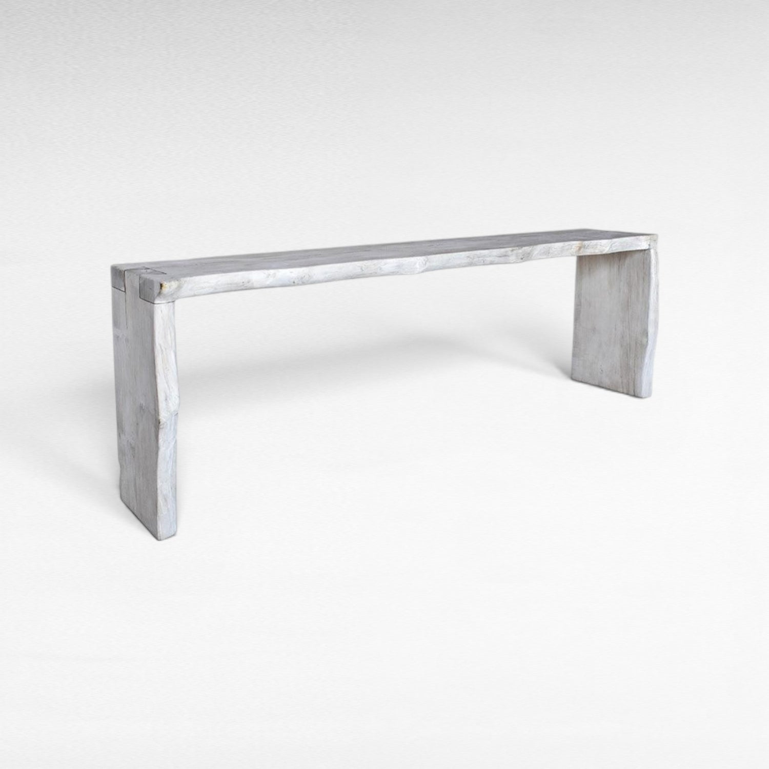 BLEACHED TEAK CONSOLE TABLE 240x45x85cm - Chora Mykonos