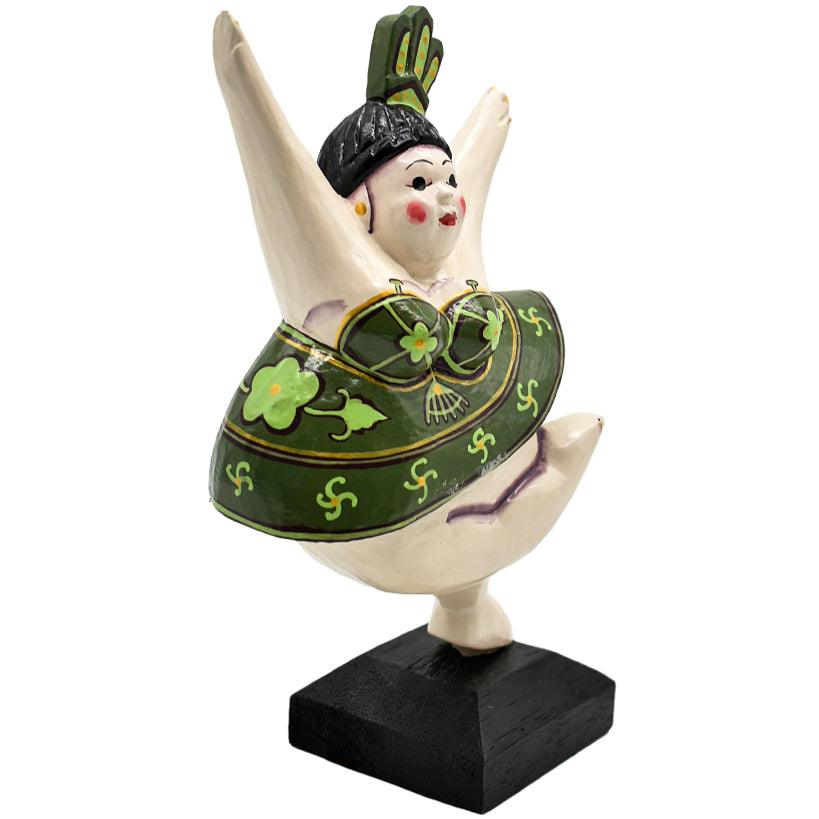 WOODEN BALLERINA 15x9x26cm - Chora Mykonos