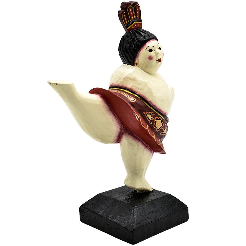 WOODEN BALLERINA 19x9x25cm - Chora Mykonos