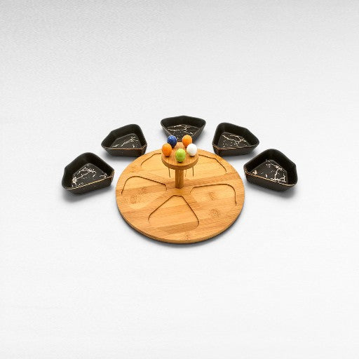 COCKTAIL BITES TRAY BLACK