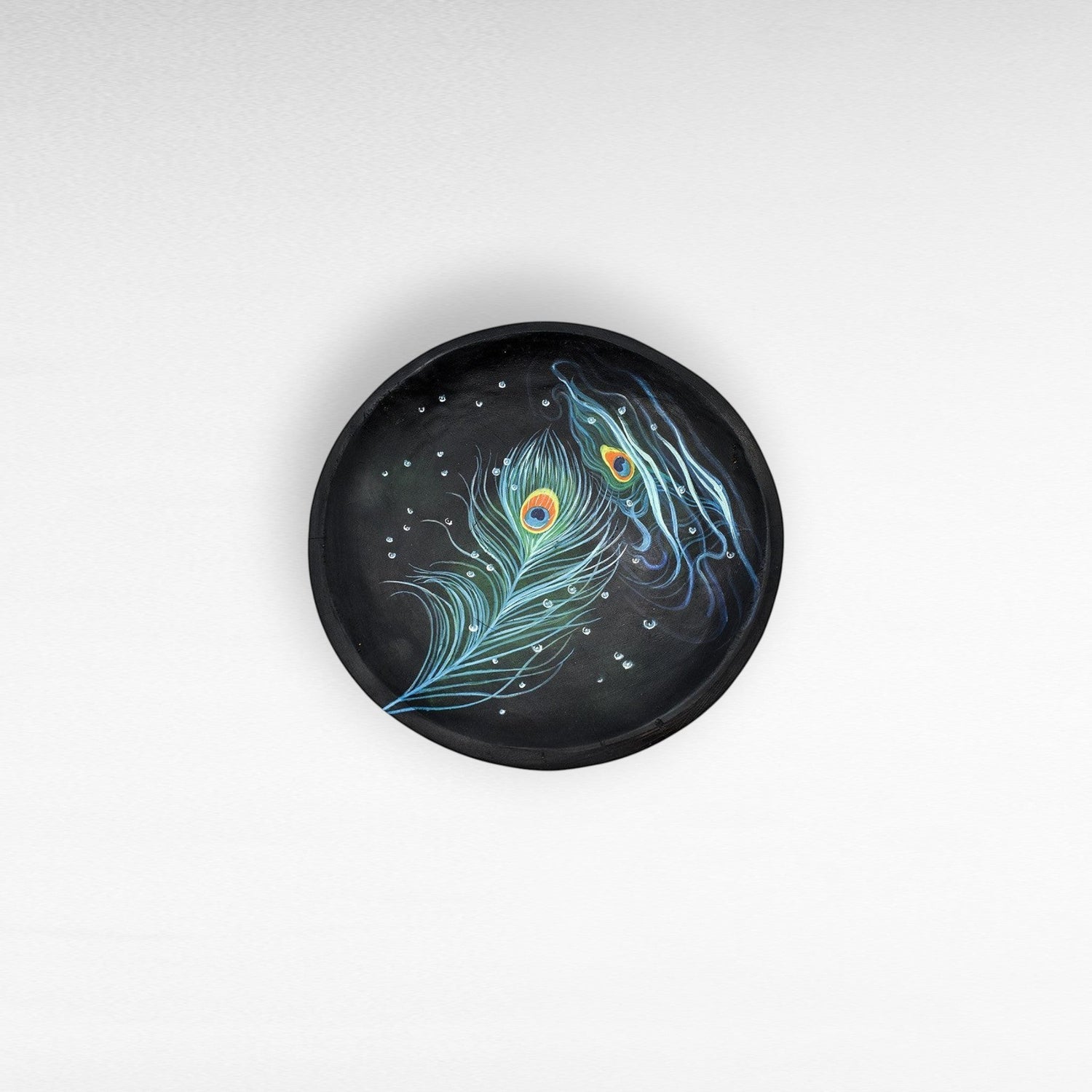 HANDPAINTED TEAK BOWL - Chora Mykonos
