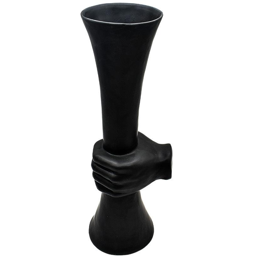 VASE BLACK HOLD ME TIGHT - Chora Mykonos