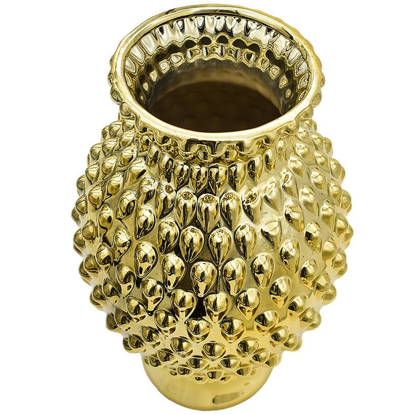 SPIKES VASE GOLD - Chora Mykonos