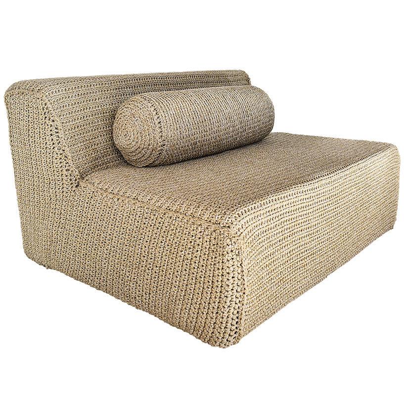 SOFA COLOR BASE P07/10 WITH PILLOWS COLORS P07/04, P07/08, P07/01, P07/03 DIMENSIONS 120x270cm - Chora Mykonos