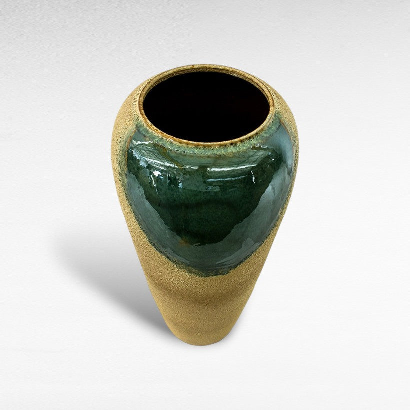 CERAMIC PLANTER WITH ENAMEL PAINTING Φ40 |Η90CM