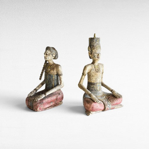 SITTING COUPLE - SET OF 2 MAN: 45x35x85cm, WOMAN: 27x37x65cm - Chora Mykonos