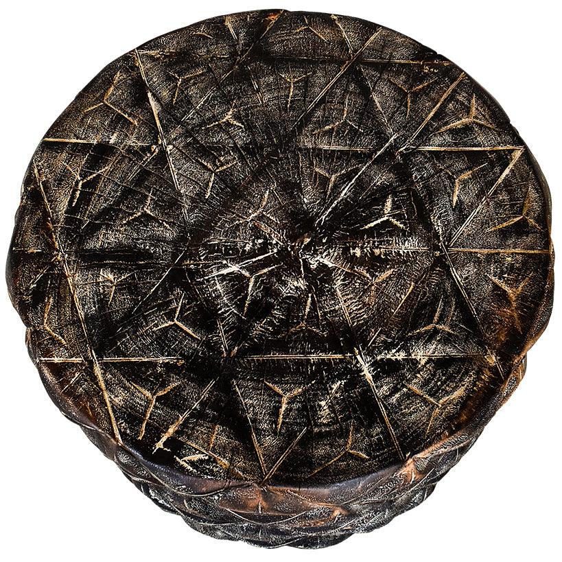 LYCHEE WOOD SIDE TABLE - Chora Mykonos