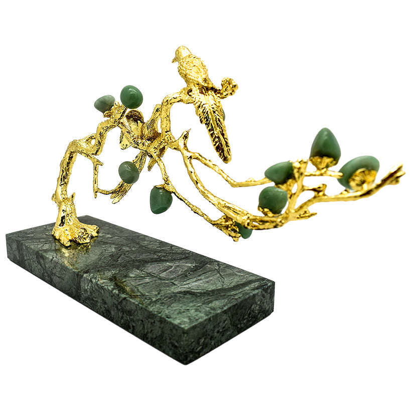 SINGING BIRD ON JADE TREE