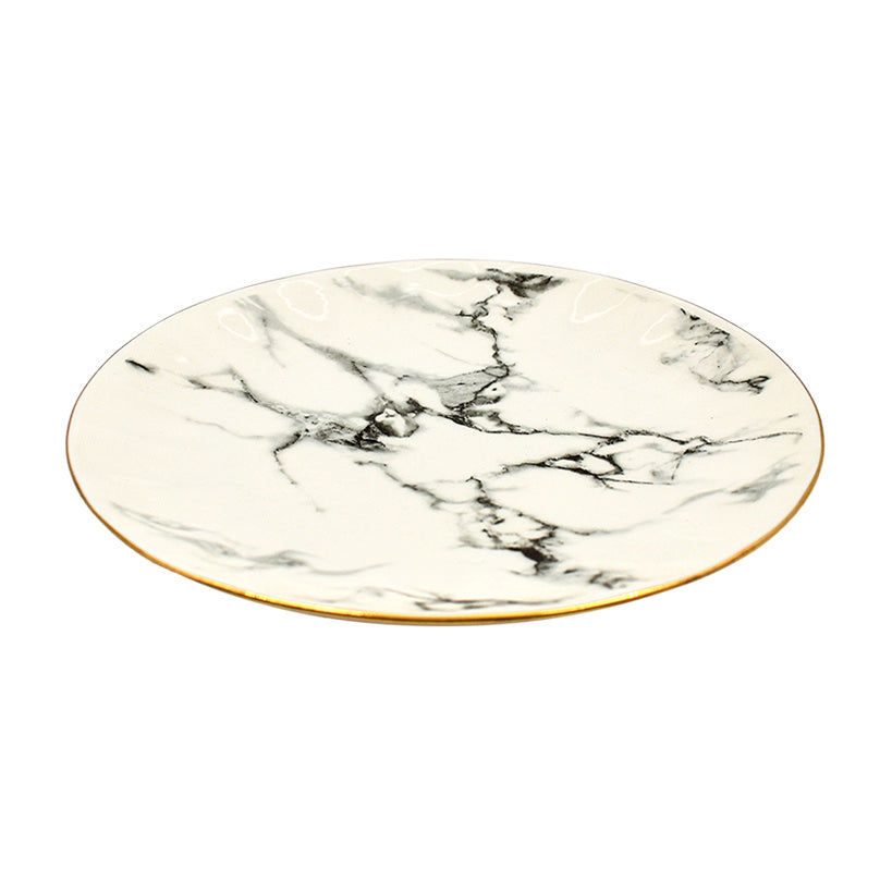 MARBLE LIKE DINNERWARE SET OF 24