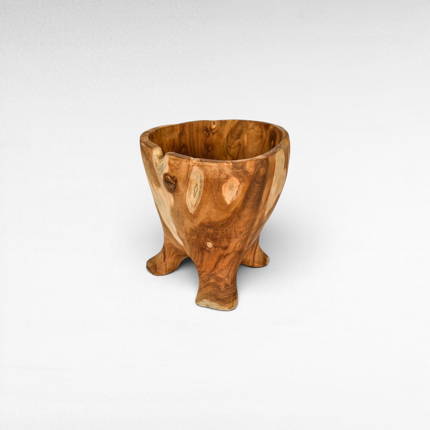 TEAK WOOD BOWL 25X25X30