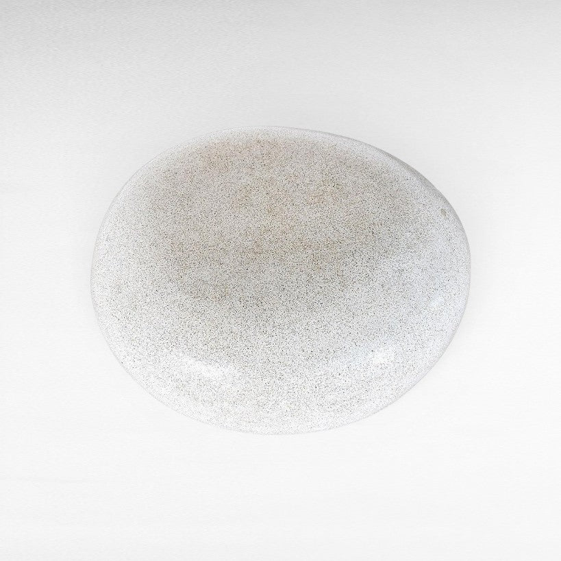 FIBER AND CEMENT STOOL DIRTY WHITE SMALL - Chora Mykonos
