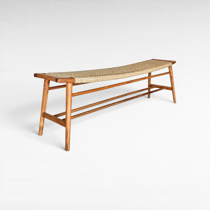 BENCH TEAK WOOD - Chora Mykonos