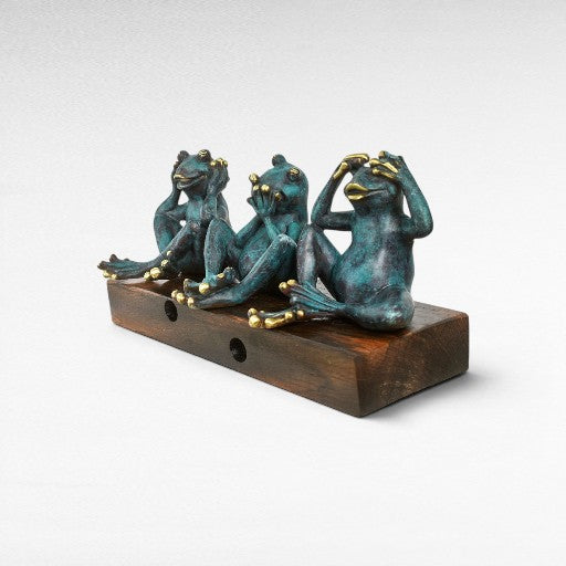 FROGS NO SEE, HEAR, SPEAK SET OF 3