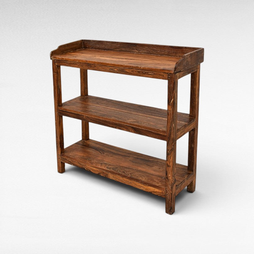 TEAK WOOD RACKS W76 |D26 |H74 CM