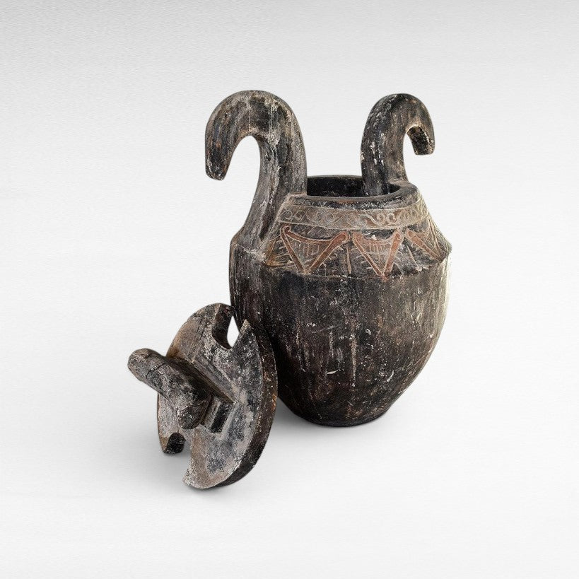 POT ANTIQUE FINISH LARGE - Chora Mykonos