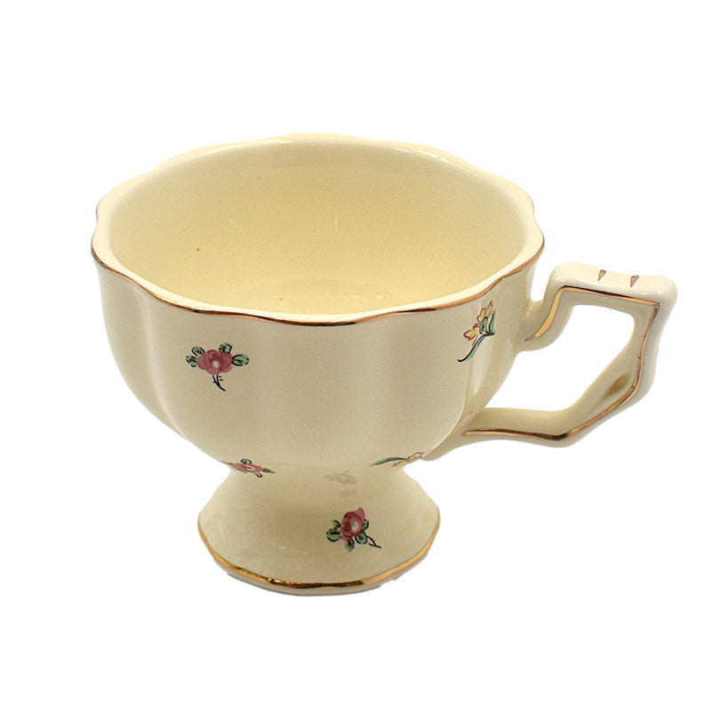 FLOWERS TEA CUPS SET OF 6 WITH TEA POT