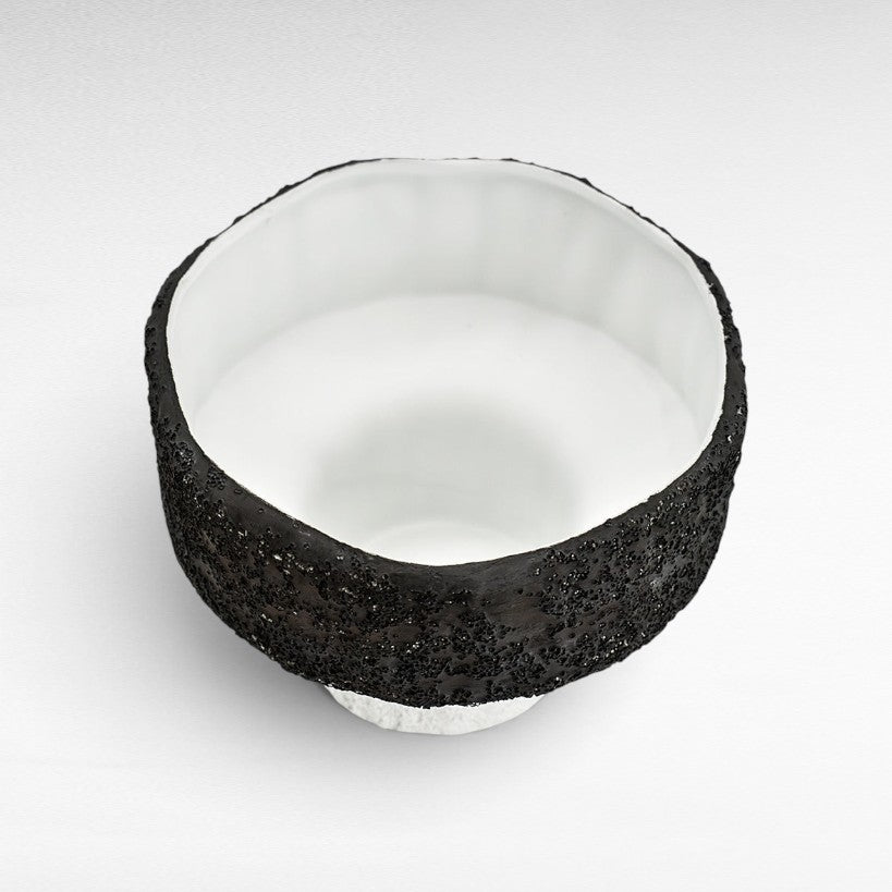 VASE PORCELAIN BLACK & WHITE Φ19 |H14 CM
