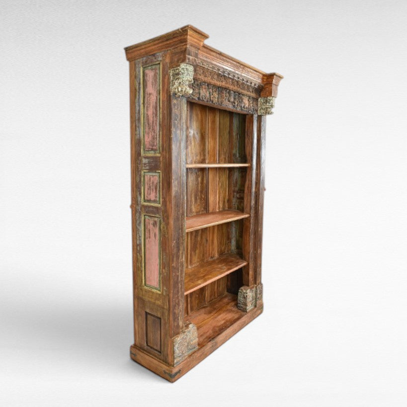 WOODEN BOOK SELF W145 |D60 |H230 CM