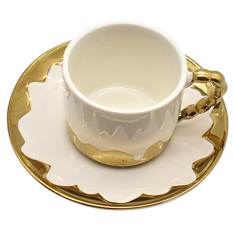 COFFEE CUP WITH PLATE SET OF 6