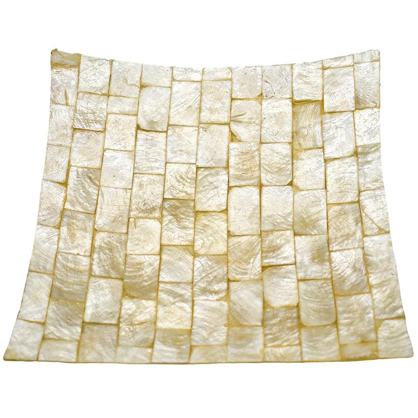 TRAY / WHITE SQUARE 20x20x2cm - Chora Mykonos