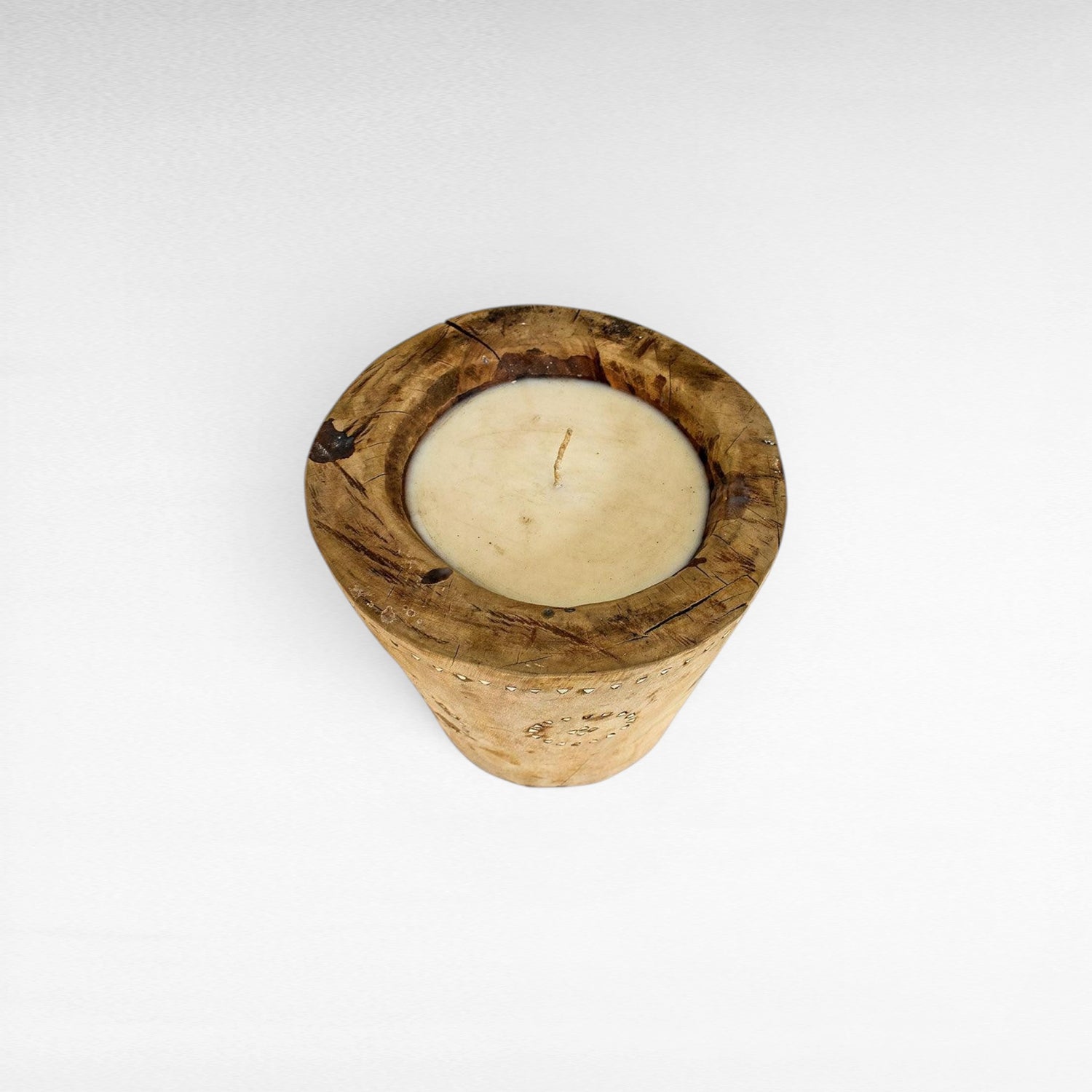 CANDLE TEAK WOOD - Chora Mykonos
