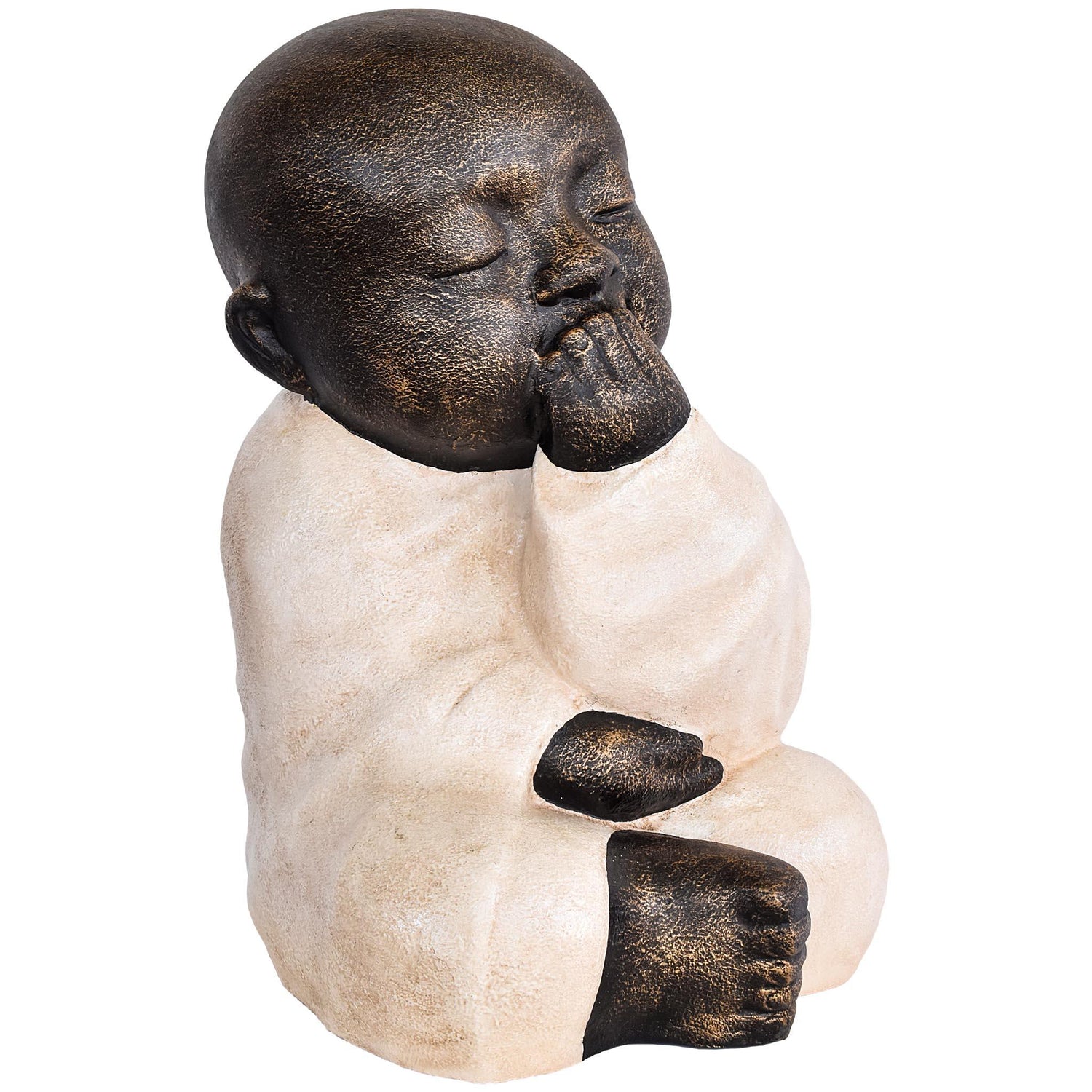 FIGURINE SHAOLIN MUTE FIBER CEMENT - Chora Mykonos