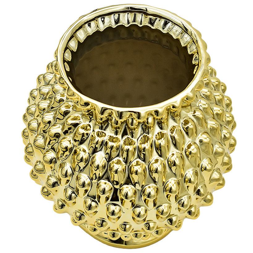 VASE GOLD SPIKES - Chora Mykonos