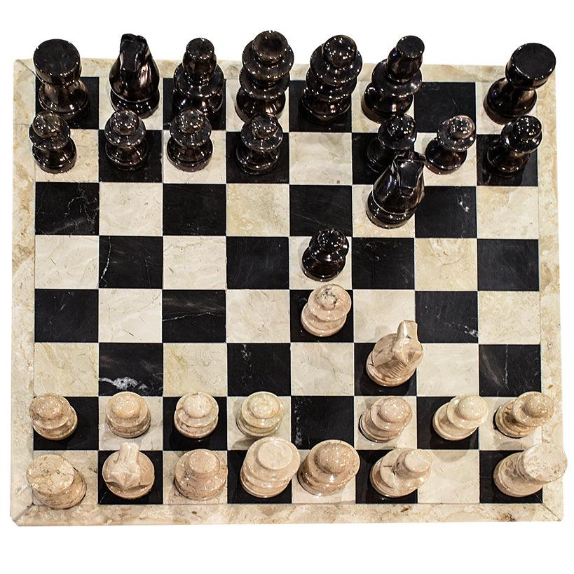 CHESS SET MARBLE - Chora Mykonos