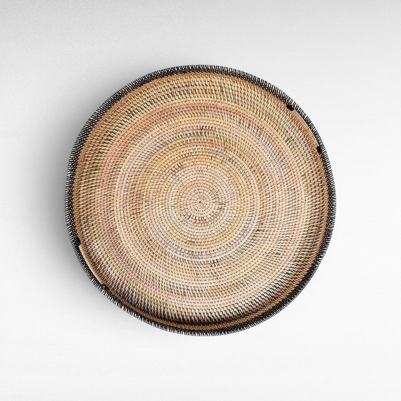 TRAY RATTAN SET OF 3 - Chora Mykonos