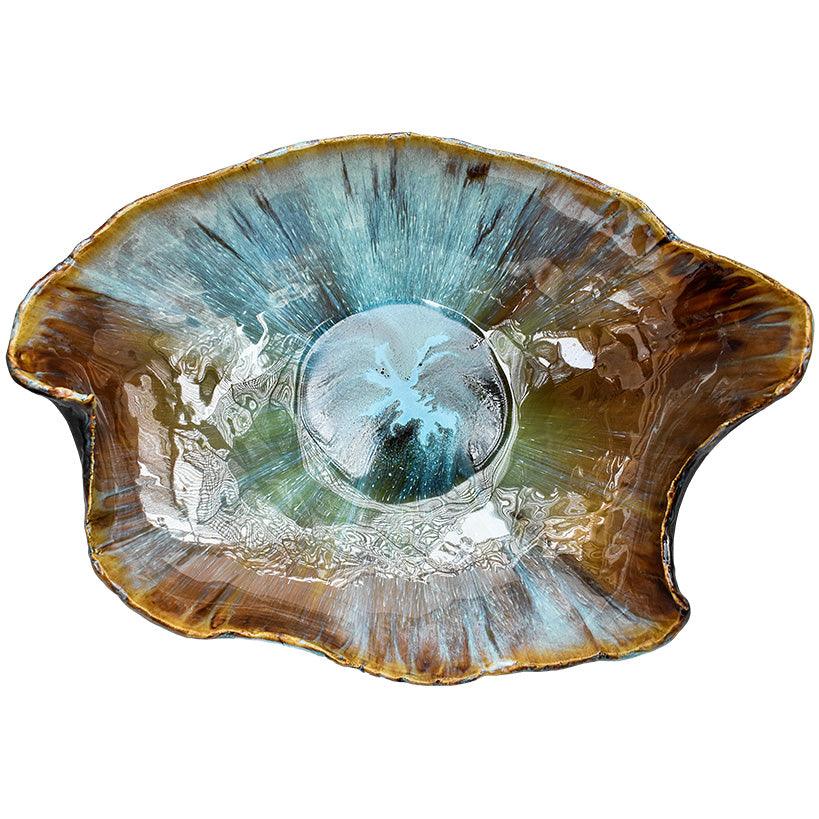 HANDMANDE PORCELAIN WAVE SHAPED - Chora Mykonos