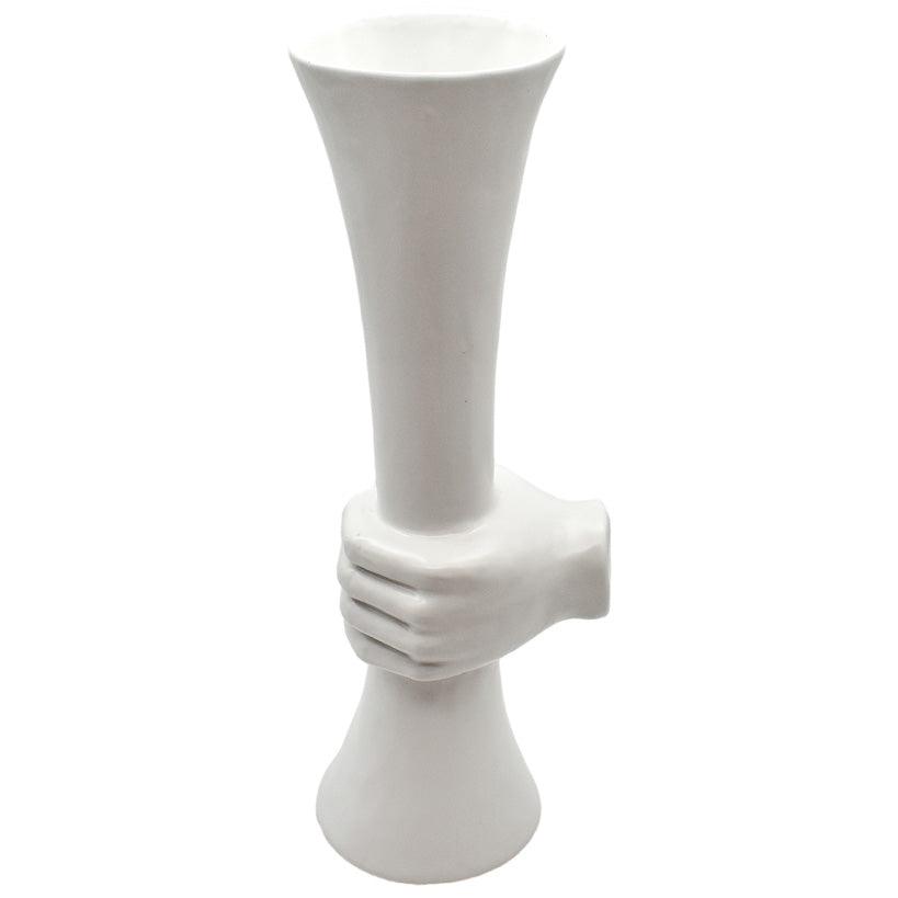 HOLD ME TIGHT VASE WHITE 17x55cm - Chora Mykonos