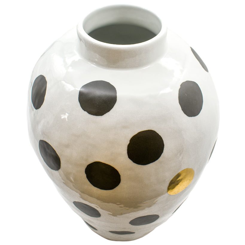 POLKA DOTS LARGE VASE