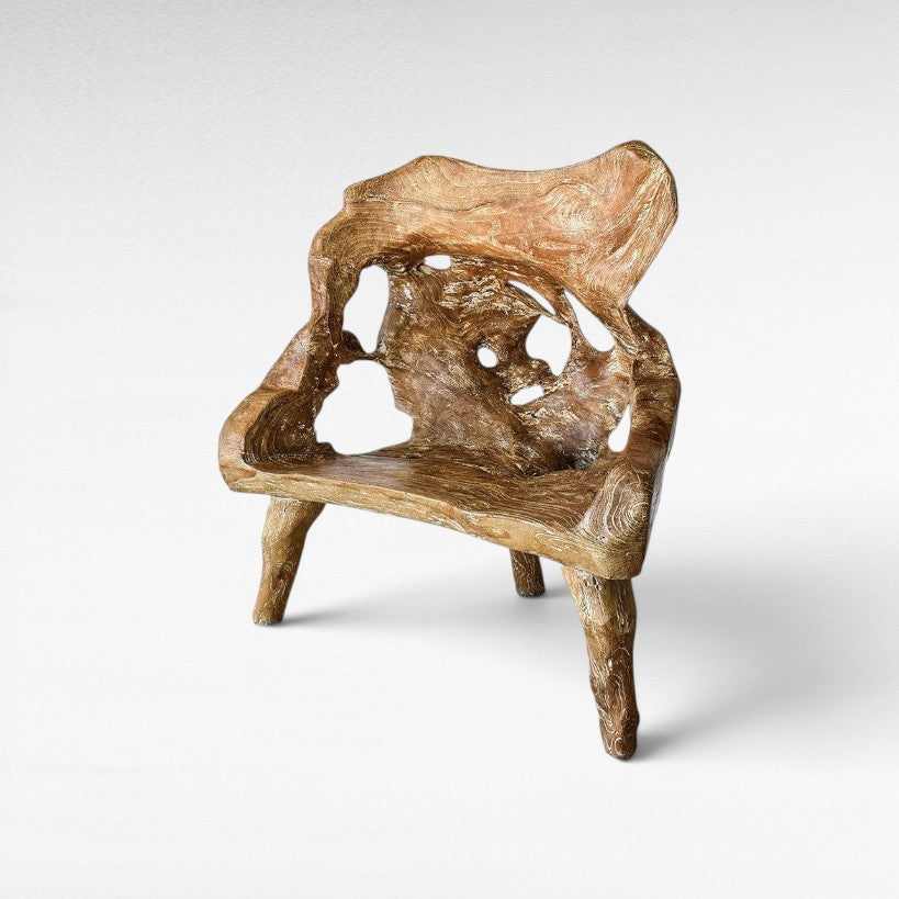 TEAK WOOD BENCH - Chora Mykonos