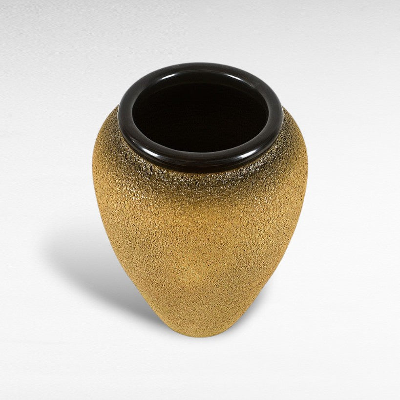 CERAMIC PLANTER WITH ENAMEL PAINTING Φ40 |Η60 CM