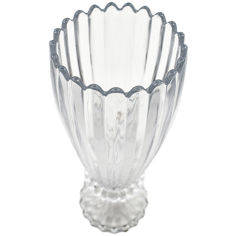 CRYSTAL FLOWER VASE WITH LEGS