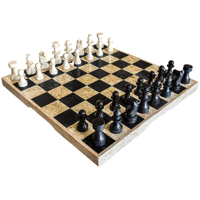 CHESS SET MARBLE - Chora Mykonos