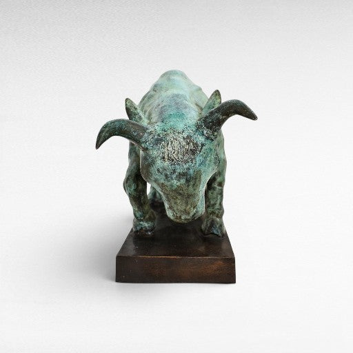 BULL GREEN 51x15x31cm - Chora Mykonos