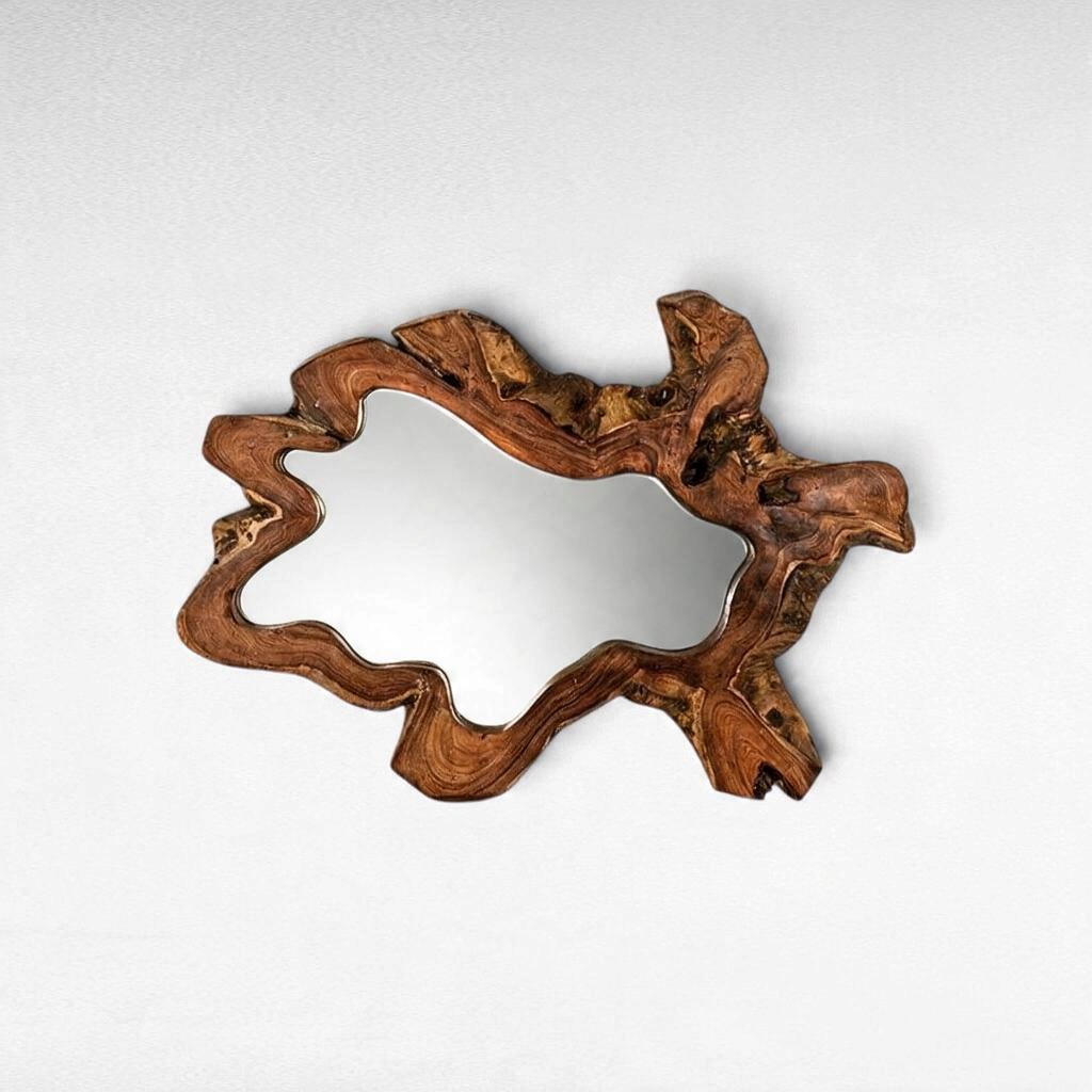 MIRROR TEAK WOOD
