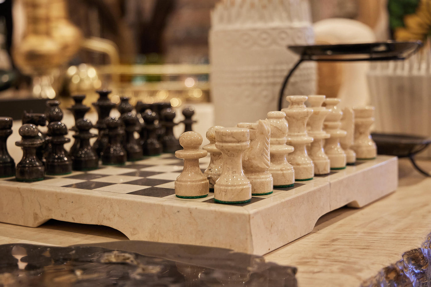 CHESS SET MARBLE 40x40cm