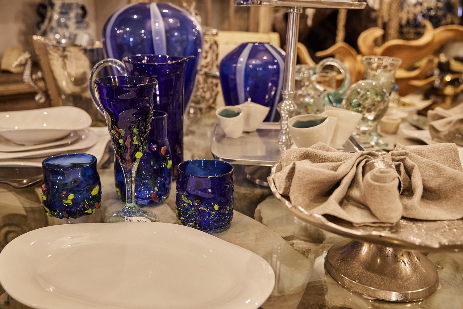 AEGEAN BLUE VASE 24.5x31.5cm